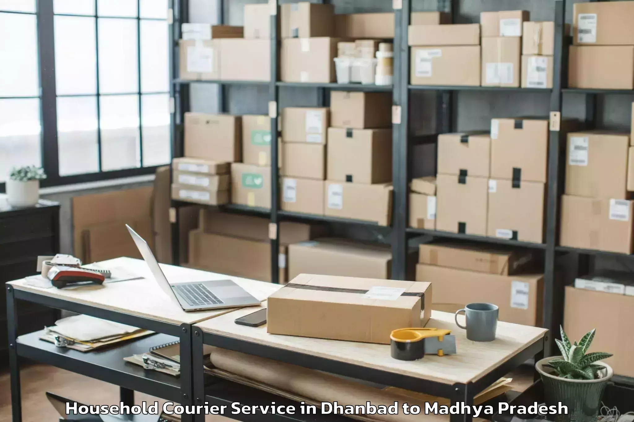 Top Dhanbad to Dindori Household Courier Available